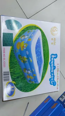 Inflatable Swimming Pool for Kids (180cm x 130cm x 60cm)
